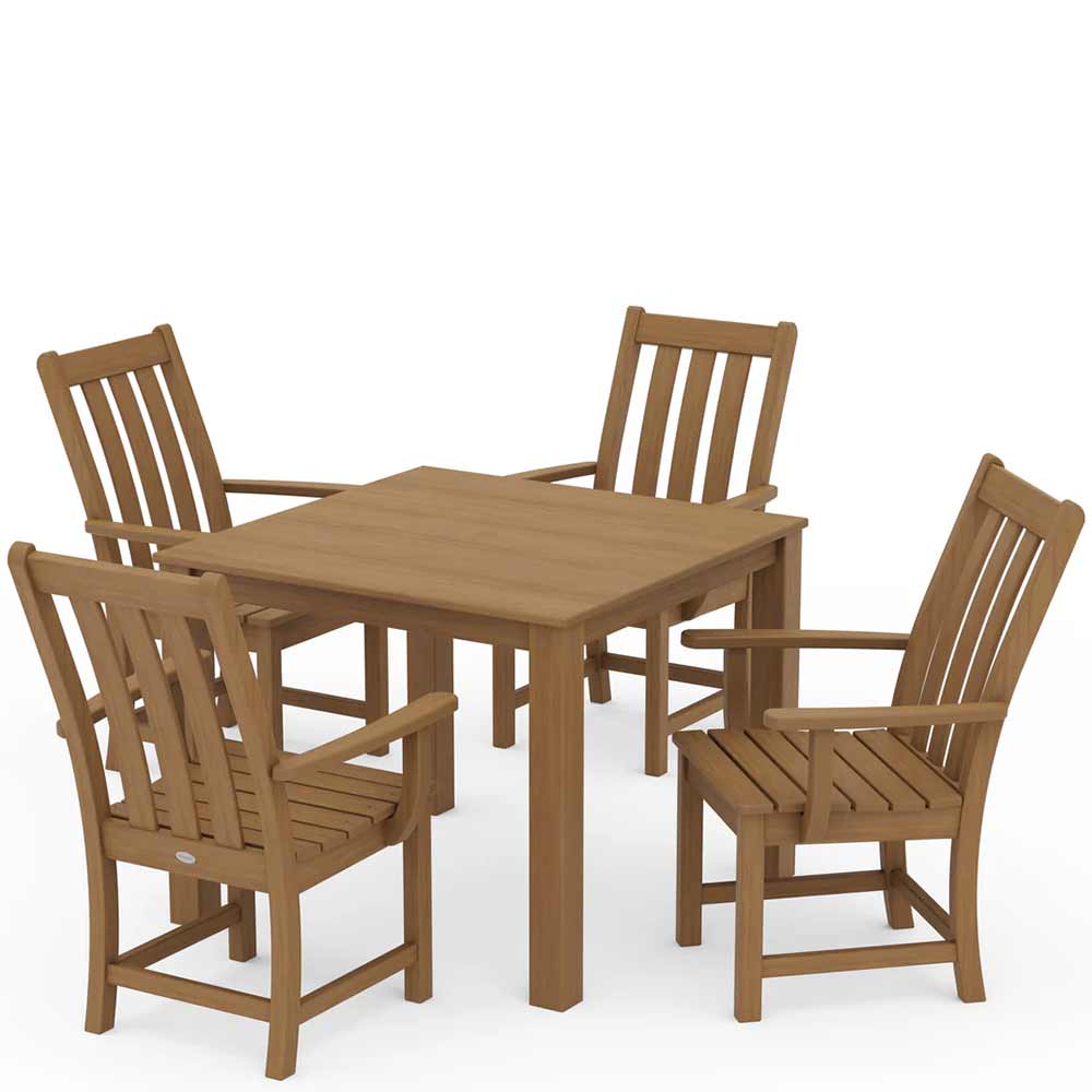 POLYWOOD® Vineyard 5-Piece Parsons Dining Set - PWS2365-1