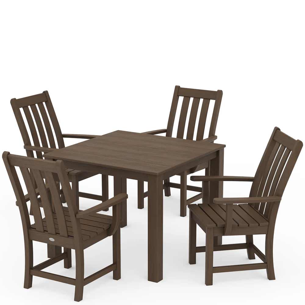 POLYWOOD® Vineyard 5-Piece Parsons Dining Set - PWS2365-1