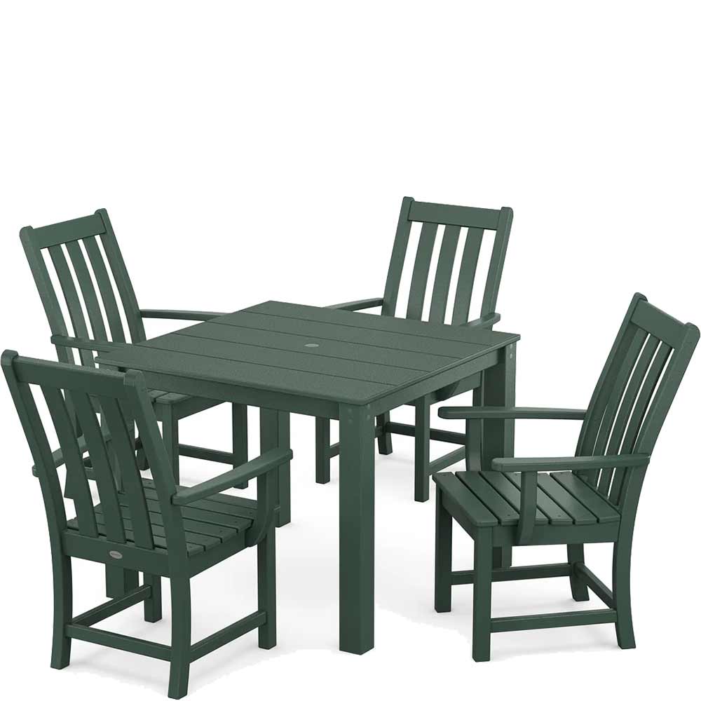 POLYWOOD® Vineyard 5-Piece Parsons Dining Set - PWS2365-1 Dining Set POLYWOOD®