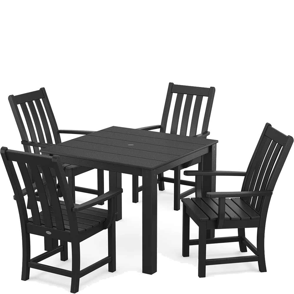 POLYWOOD® Vineyard 5-Piece Parsons Dining Set - PWS2365-1 Dining Set POLYWOOD®