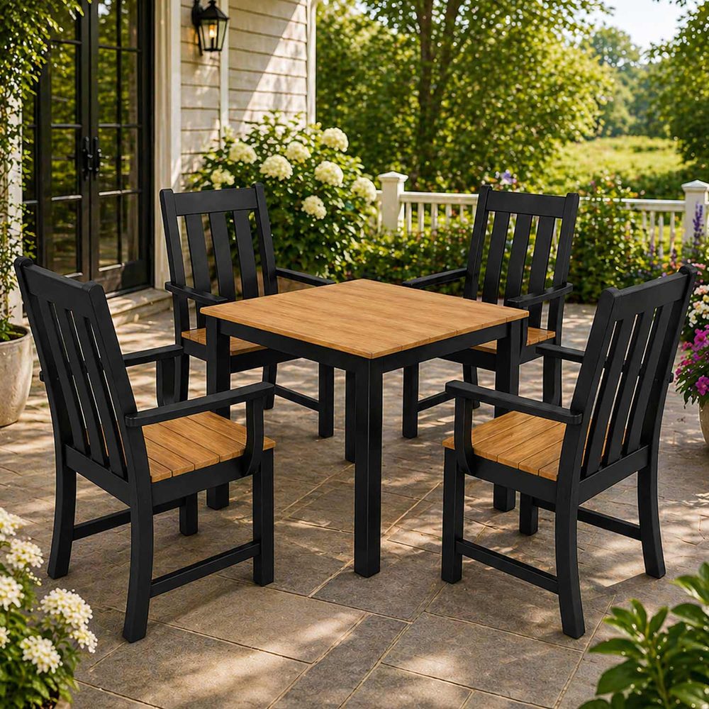 POLYWOOD® Vineyard 5-Piece Parsons Select Accents Dining Set - PWS2365-1