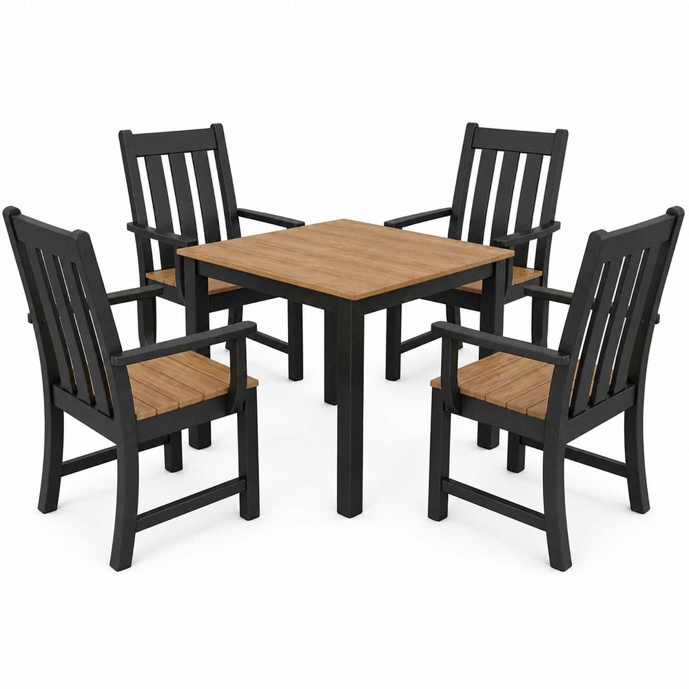 POLYWOOD® Vineyard 5-Piece Parsons Select Accents Dining Set - PWS2365-1