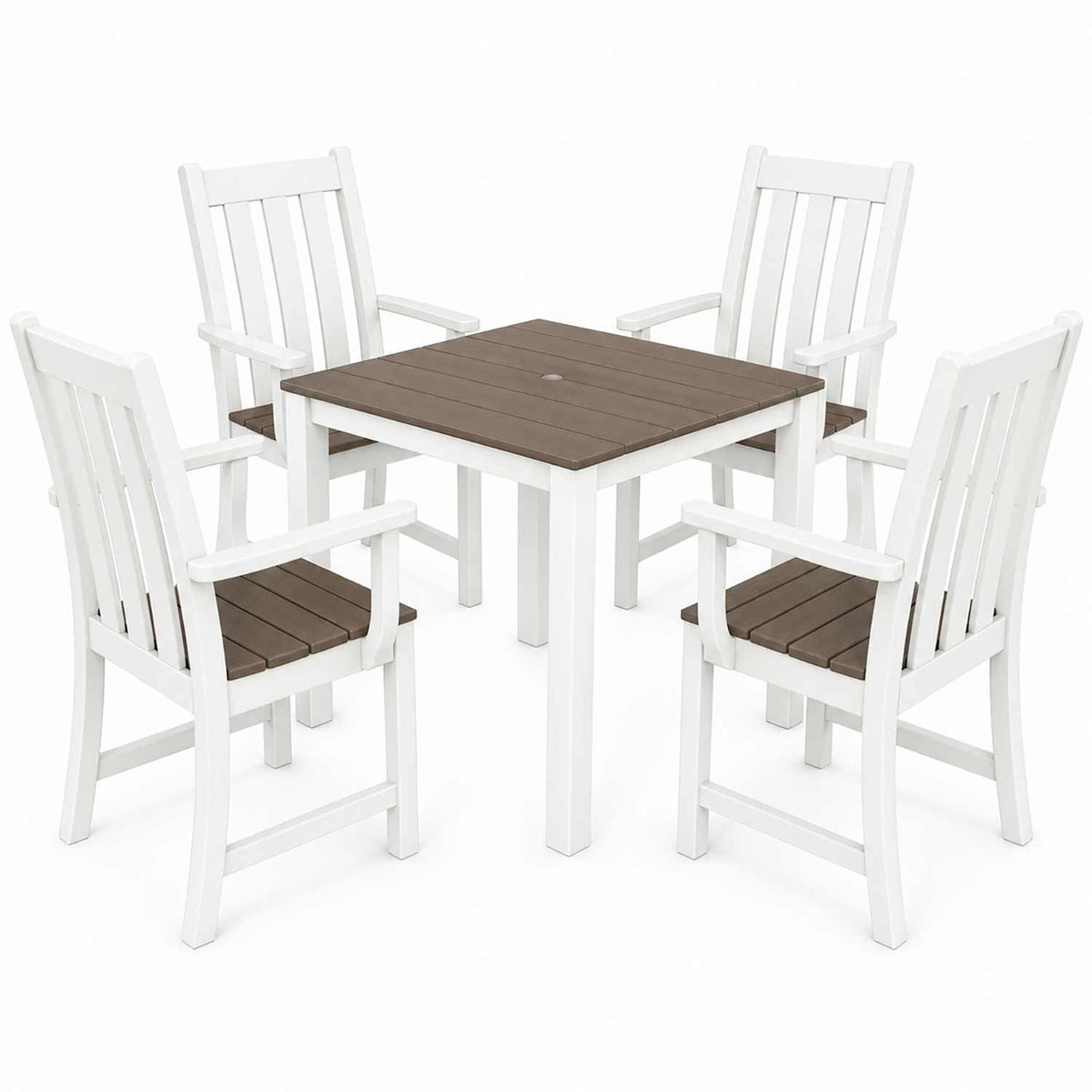 POLYWOOD® Vineyard 5-Piece Parsons Select Accents Dining Set - PWS2365-1