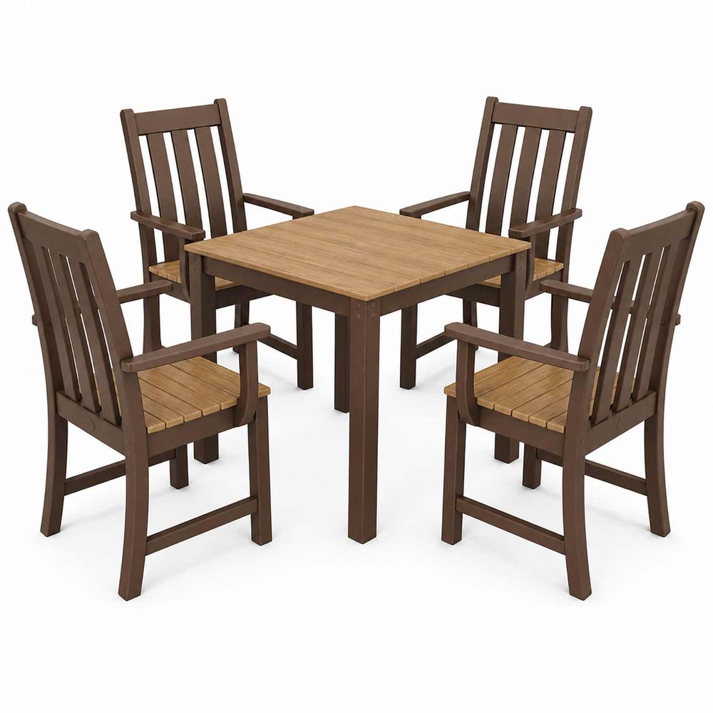 POLYWOOD® Vineyard 5-Piece Parsons Select Accents Dining Set - PWS2365-1