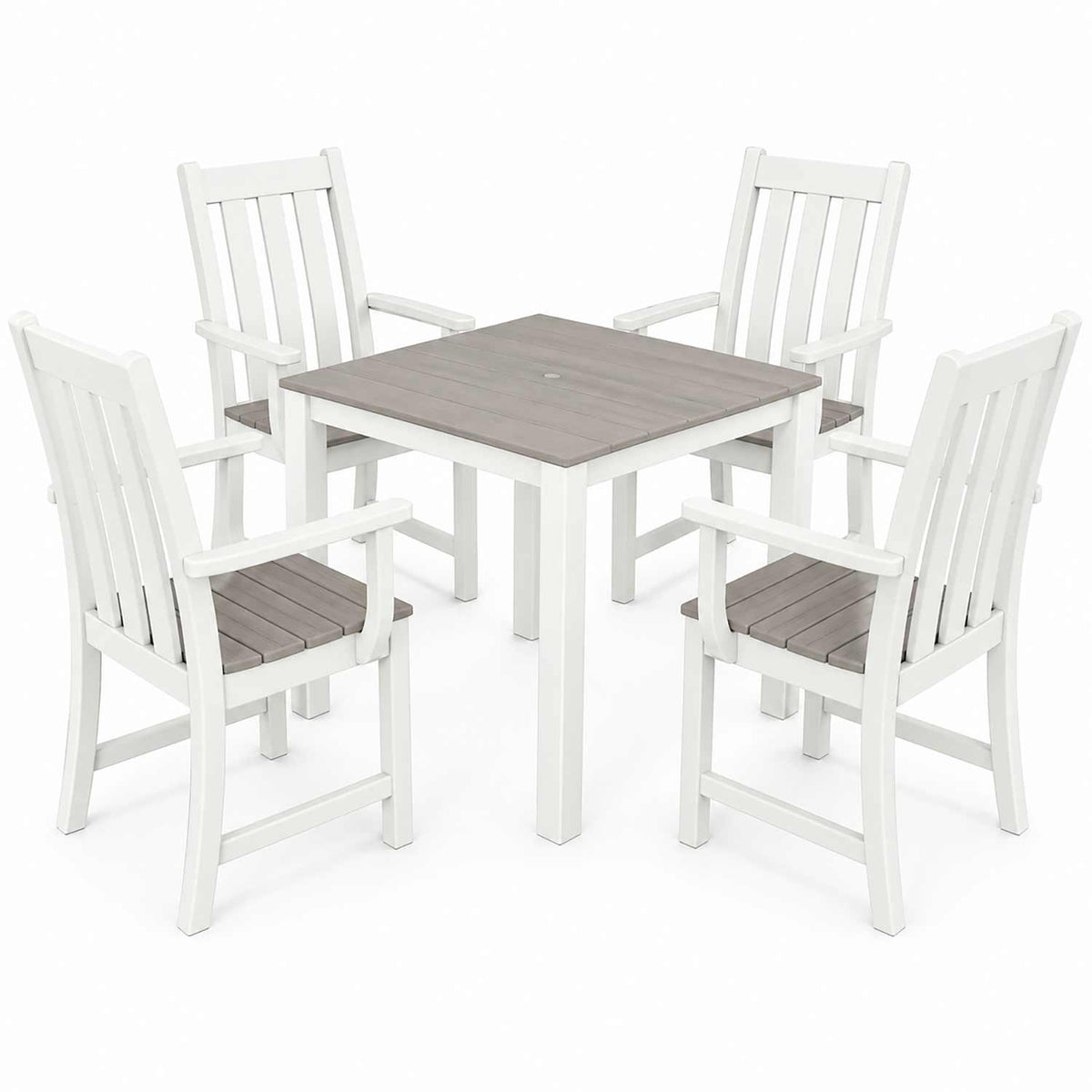 POLYWOOD® Vineyard 5-Piece Parsons Select Accents Dining Set - PWS2365-1