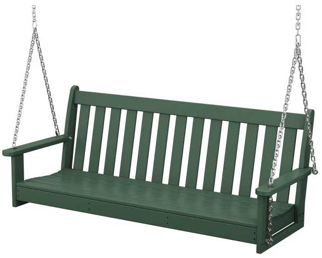 POLYWOOD® Vineyard 60" Porch Swing - GNS60 Porch Swing POLYWOOD®