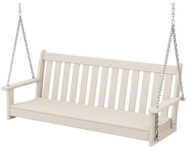 POLYWOOD® Vineyard 60" Porch Swing - GNS60 Porch Swing POLYWOOD®