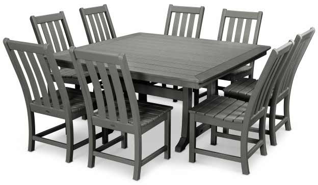 POLYWOOD® Vineyard 9-Piece Dining Set - PWS406-1 Dining Set POLYWOOD®