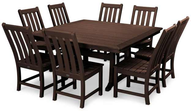 POLYWOOD® Vineyard 9-Piece Dining Set - PWS406-1 Dining Set POLYWOOD®