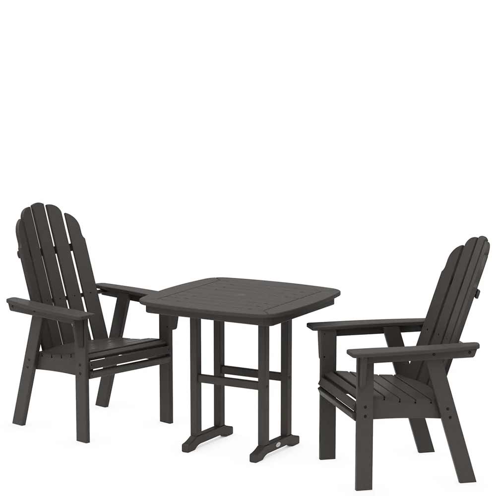 POLYWOOD® Vineyard Adirondack 3-Piece Dining Set - PWS1229-1