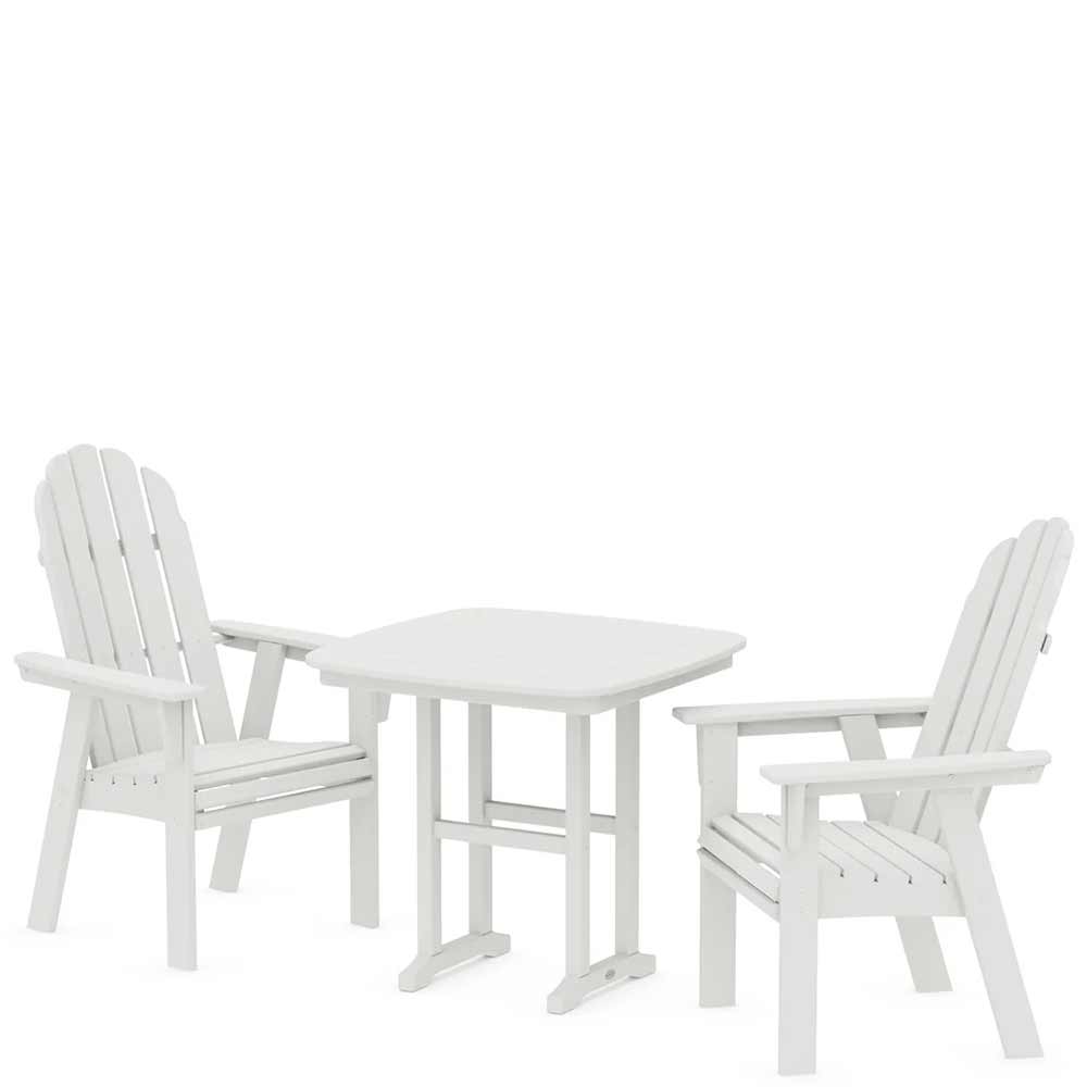 POLYWOOD® Vineyard Adirondack 3-Piece Dining Set - PWS1229-1