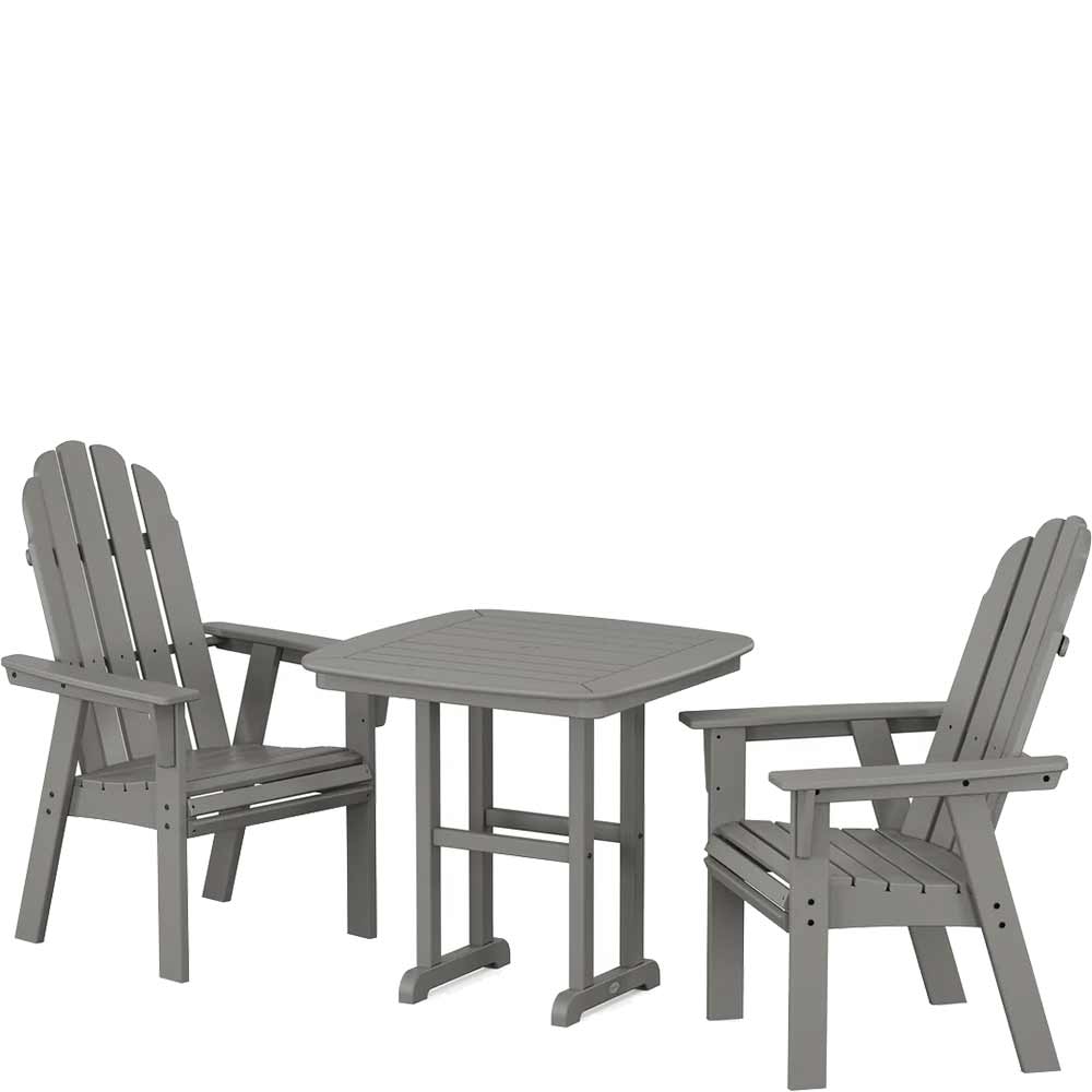 POLYWOOD® Vineyard Adirondack 3-Piece Dining Set - PWS1229-1