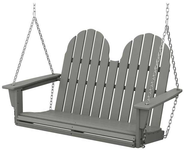 POLYWOOD® Vineyard Adirondack 48" Swing - ADSW600 Porch Swing POLYWOOD®