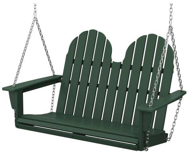 POLYWOOD® Vineyard Adirondack 48" Swing - ADSW600 Porch Swing POLYWOOD®
