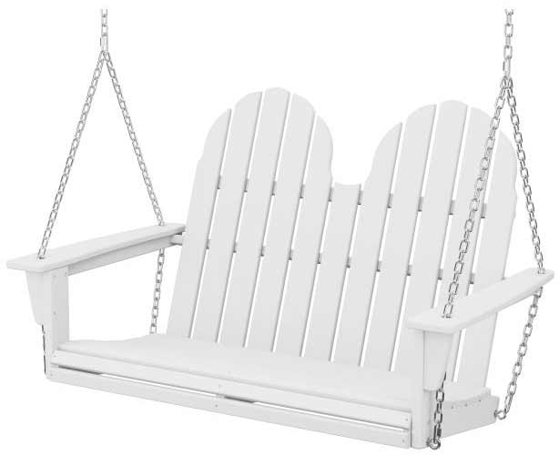 POLYWOOD® Vineyard Adirondack 48" Swing - ADSW600 Porch Swing POLYWOOD®