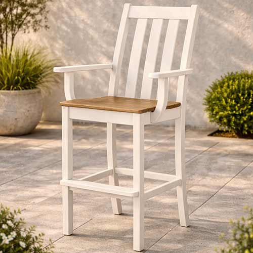 POLYWOOD® Vineyard Bar Arm Chair - Select Accents - VND232
