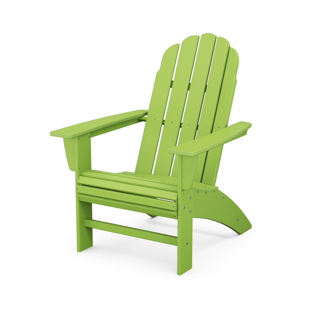 Vineyard Curveback Adirondack Chair - Lime