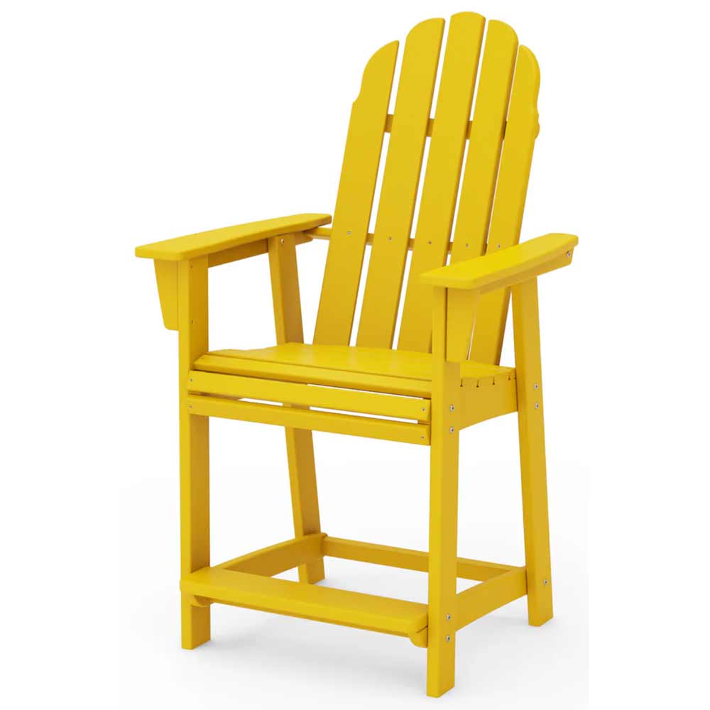 POLYWOOD® Vineyard Curveback Adirondack Counter Chair - ADD601