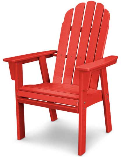 POLYWOOD® Vineyard Curveback Adirondack Dining Chair - ADD600 Chair POLYWOOD®