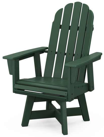 POLYWOOD® Vineyard Curveback Adirondack Swivel Dining Chair - ADDSV600 Chair POLYWOOD®