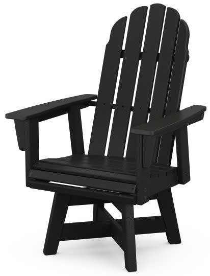 POLYWOOD® Vineyard Curveback Adirondack Swivel Dining Chair - ADDSV600 Chair POLYWOOD®