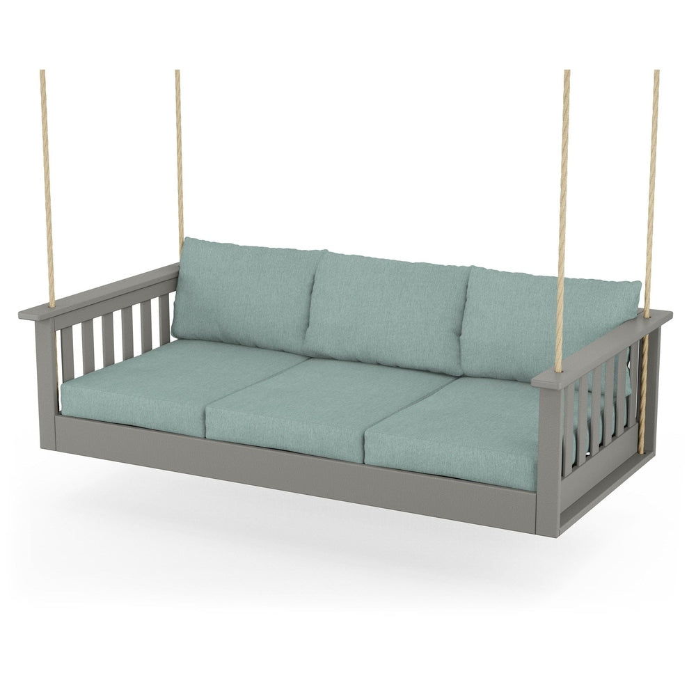 Vineyard Daybed Swing - Slate Grey / Glacier Spa