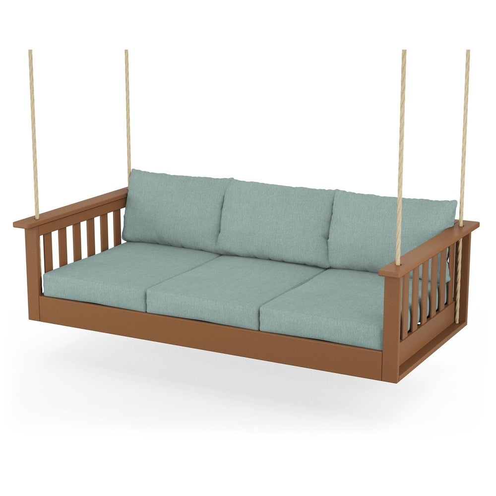 Vineyard Daybed Swing - Teak / Glacier Spa