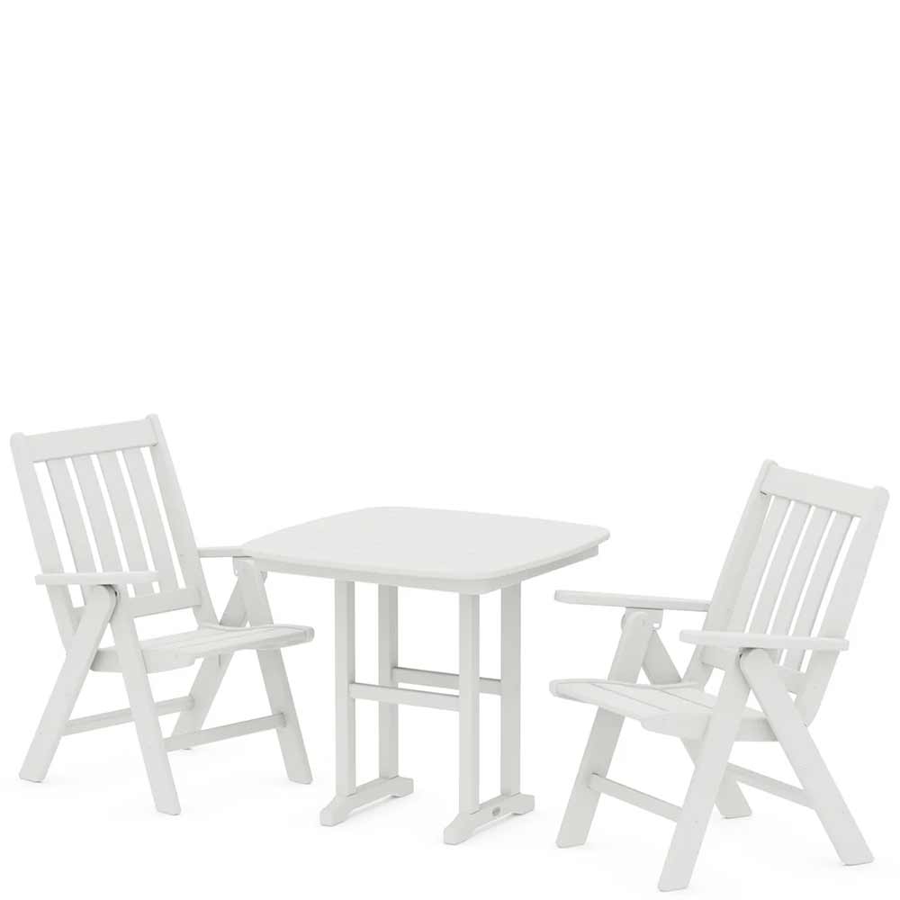 POLYWOOD® Vineyard Folding Chair 3-Piece Dining Set - PWS1231-1