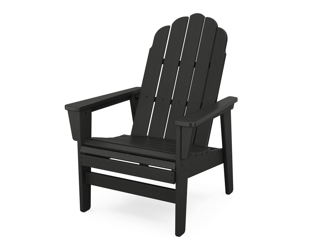 Vineyard Grand Upright Adirondack Chair - Black