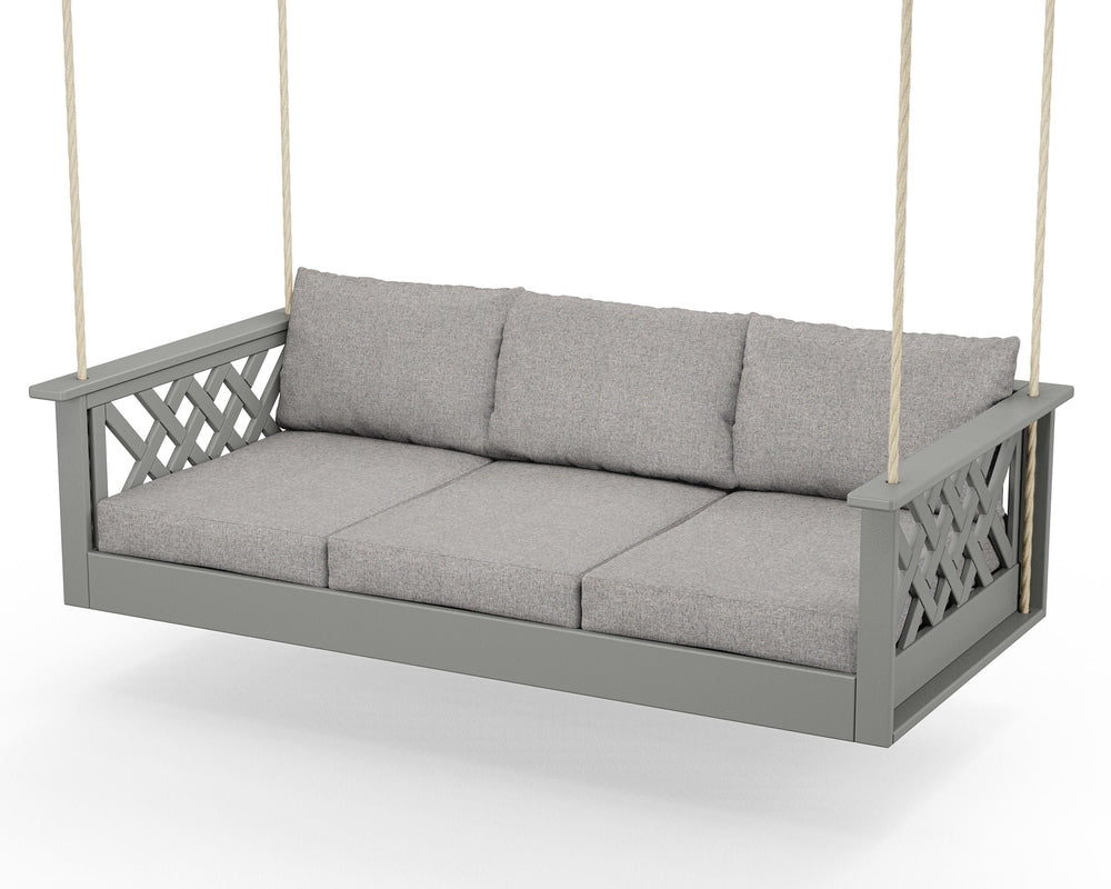 Wovendale Daybed Swing - Slate Grey / Grey Mist