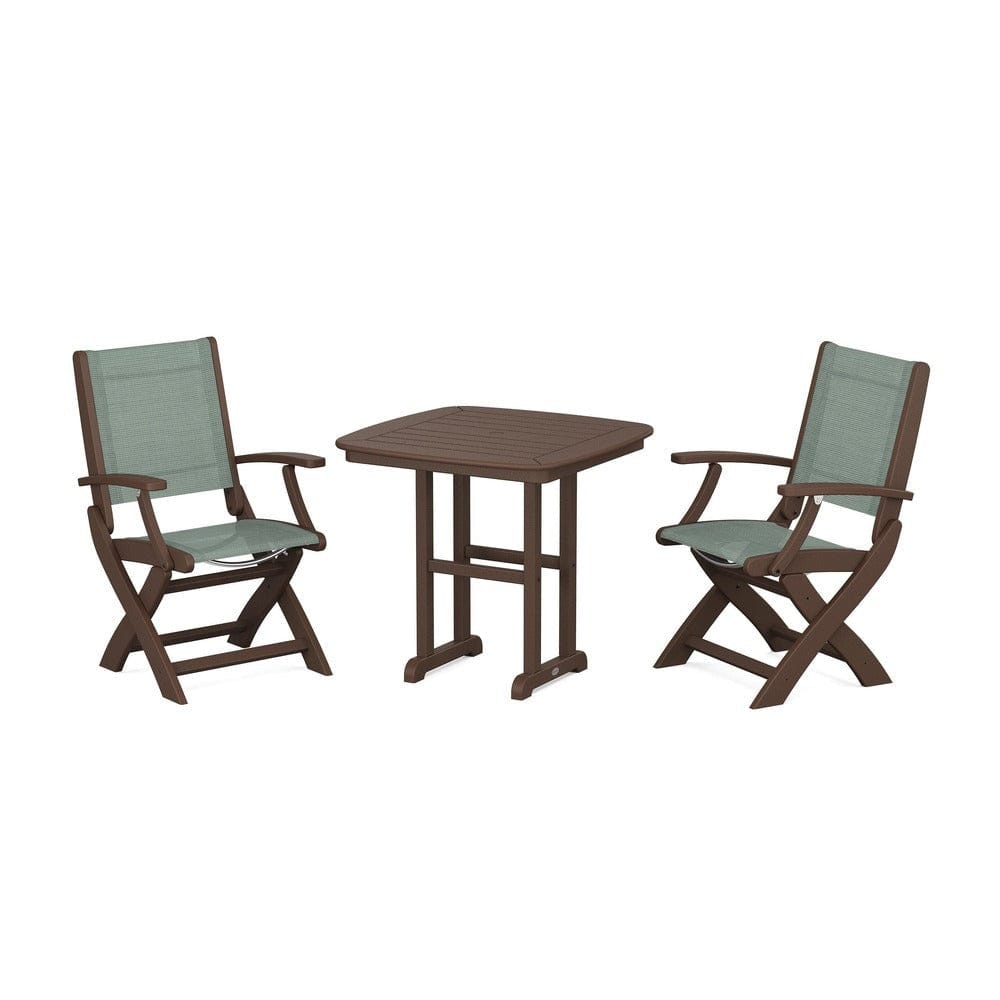 POLYWOOD® - Coastal Folding Chair 3-Piece Dining Set - PWS1206