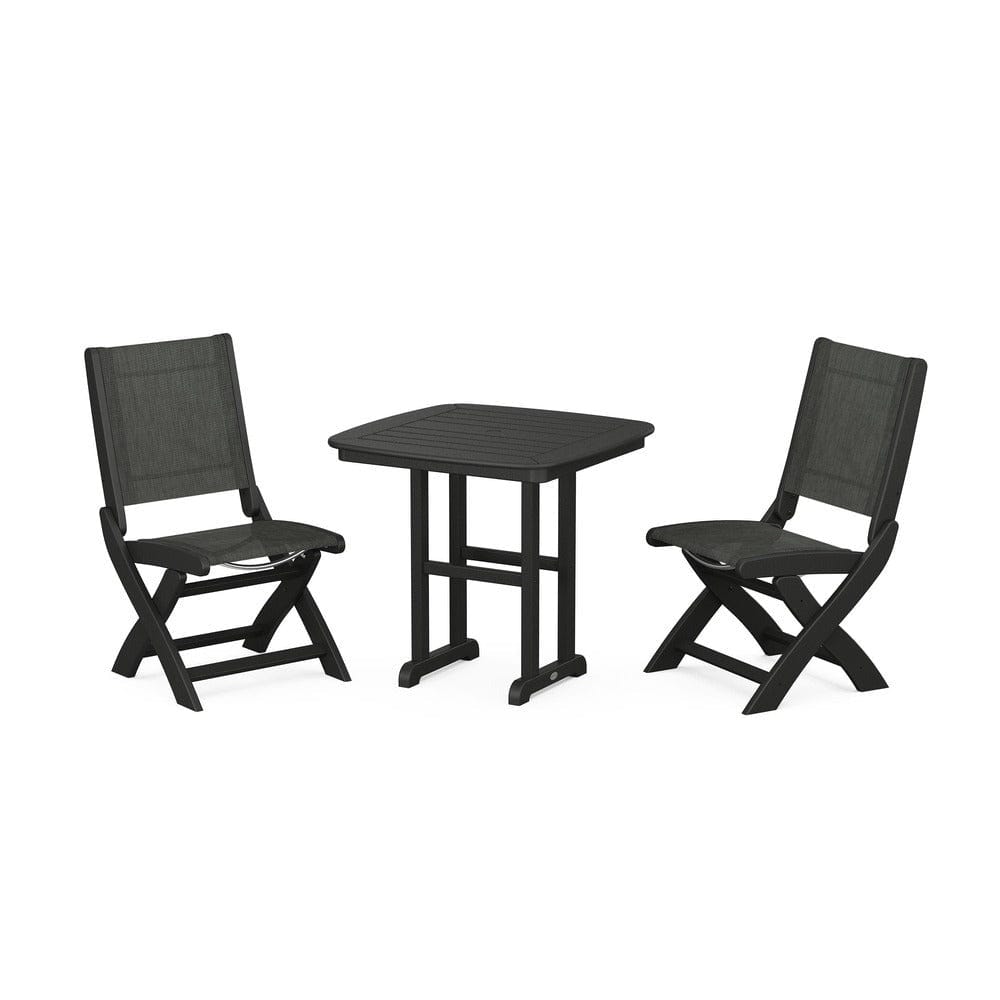 POLYWOOD® - Coastal Folding Side Chair 3-Piece Dining Set - PWS1207