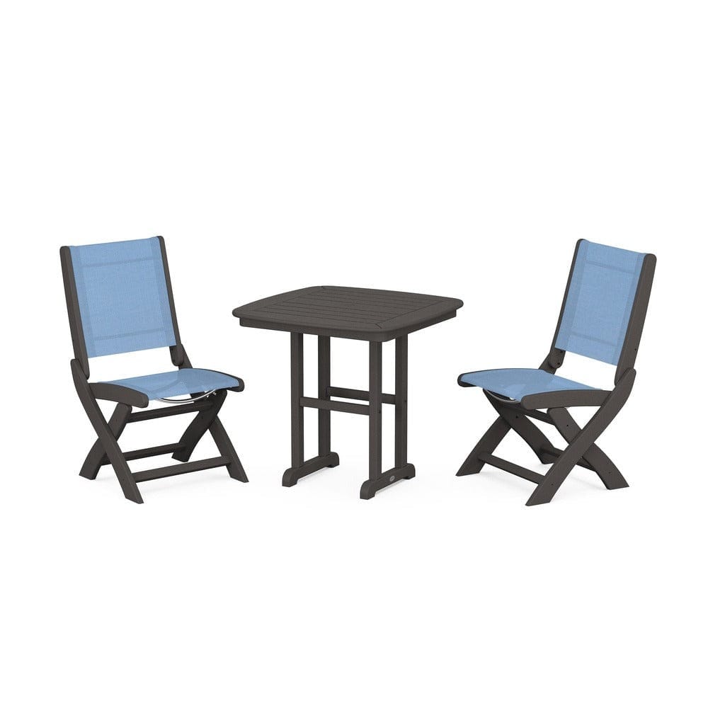 POLYWOOD® - Coastal Folding Side Chair 3-Piece Dining Set - PWS1207
