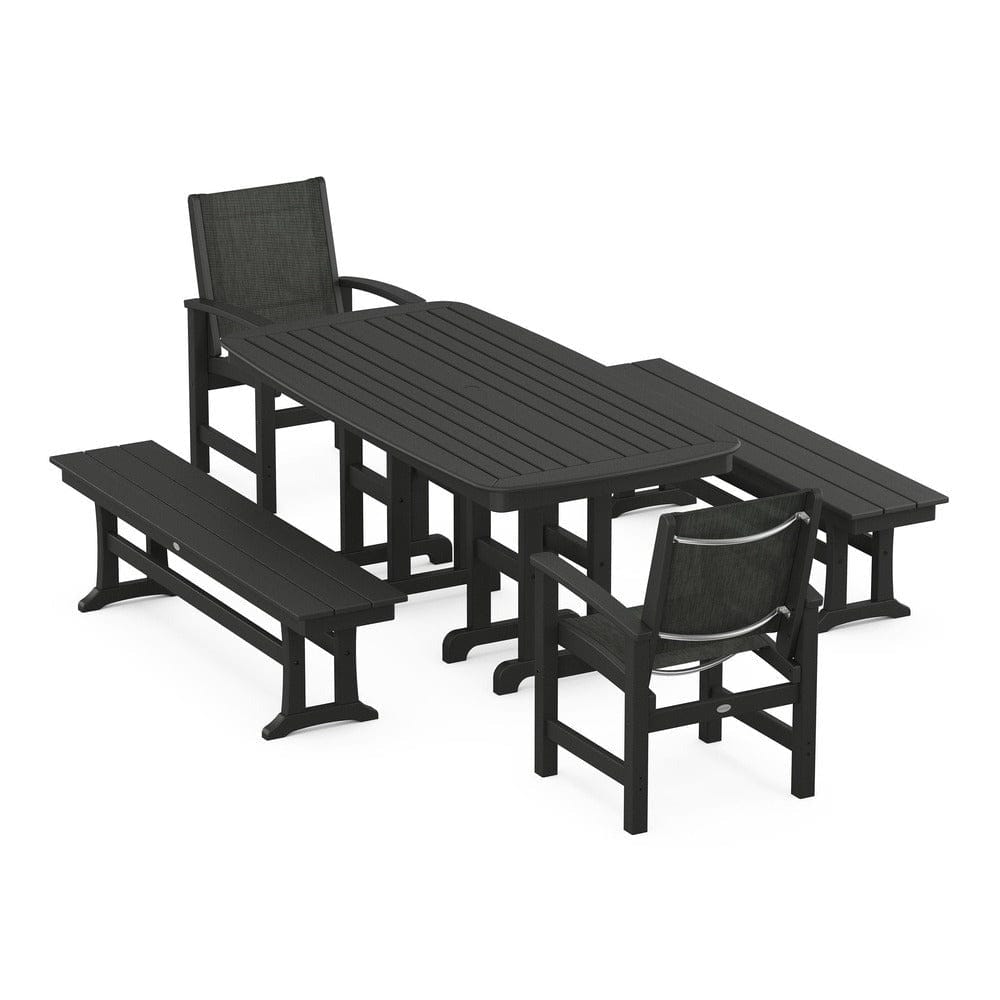 POLYWOOD® - Coastal 5-Piece Dining Set - PWS1263 Outdoor Furniture POLYWOOD®