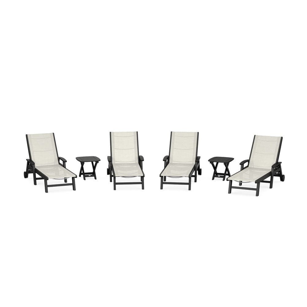 POLYWOOD® - Coastal Chaise 6-Piece Set with Wheels - PWS2024 Outdoor Furniture POLYWOOD®