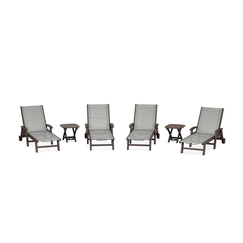 POLYWOOD® - Coastal Chaise 6-Piece Set with Wheels - PWS2024