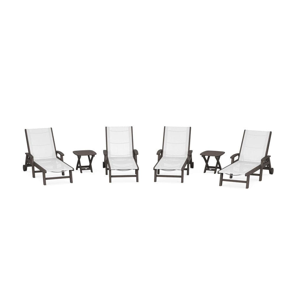 POLYWOOD® - Coastal Chaise 6-Piece Set with Wheels - PWS2024 Outdoor Furniture POLYWOOD®