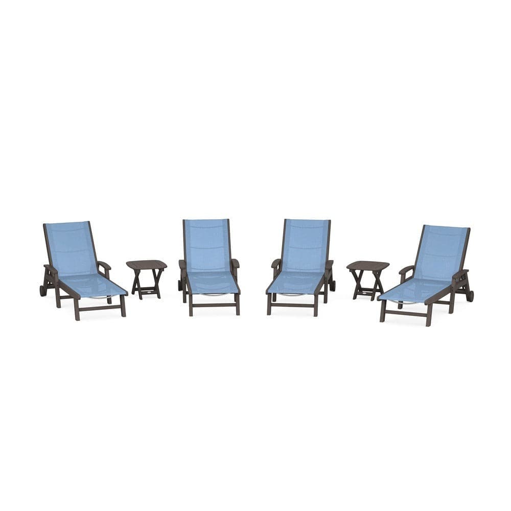 POLYWOOD® - Coastal Chaise 6-Piece Set with Wheels - PWS2024
