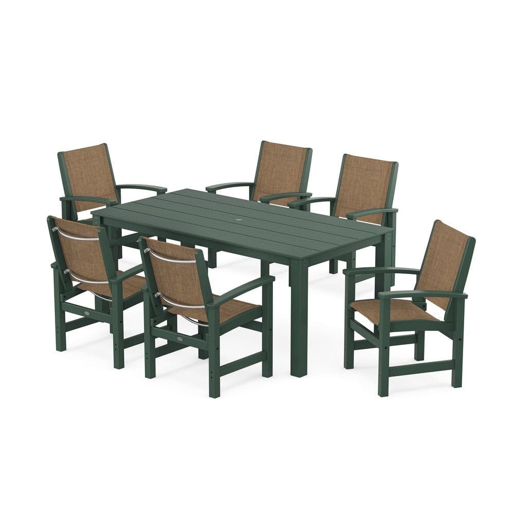 POLYWOOD® - Coastal 7-Piece Parsons Dining Set - PWS2275 Outdoor Furniture POLYWOOD®