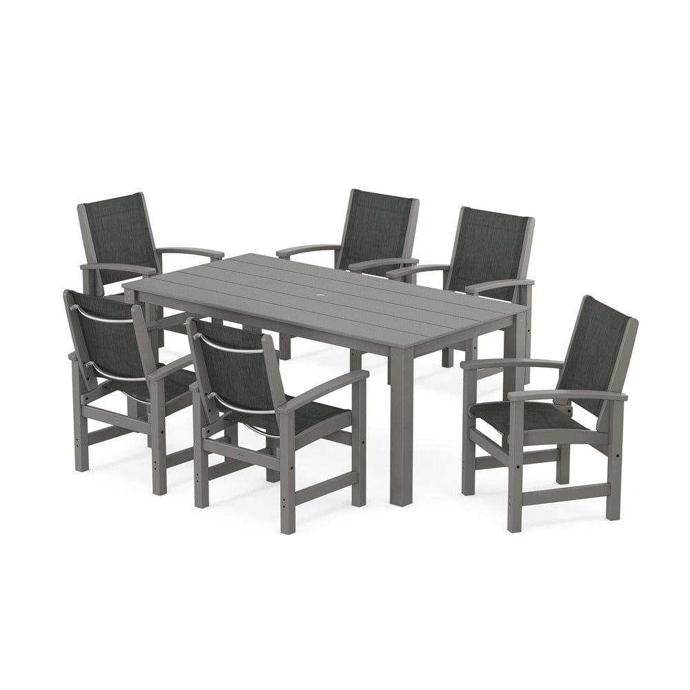 POLYWOOD® - Coastal 7-Piece Parsons Dining Set - PWS2275