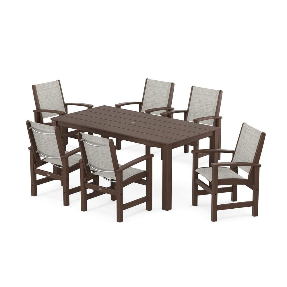 POLYWOOD® - Coastal 7-Piece Parsons Dining Set - PWS2275 Outdoor Furniture POLYWOOD®