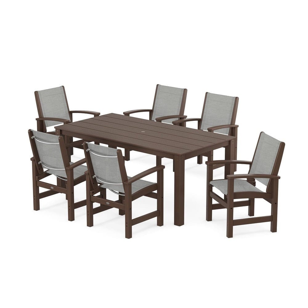POLYWOOD® - Coastal 7-Piece Parsons Dining Set - PWS2275 Outdoor Furniture POLYWOOD®
