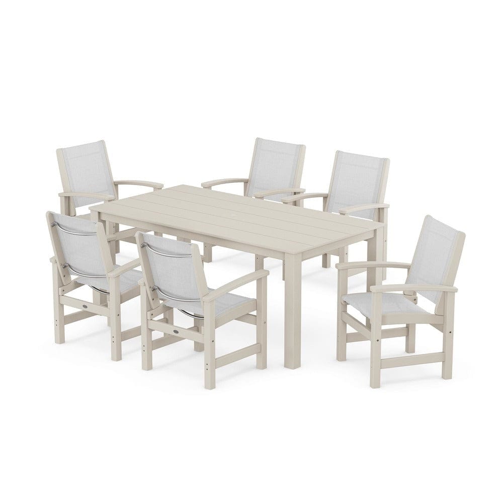 POLYWOOD® - Coastal 7-Piece Parsons Dining Set - PWS2275