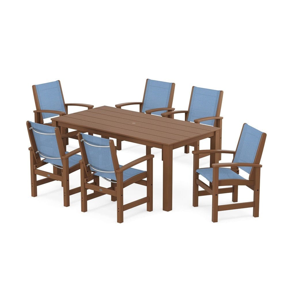 POLYWOOD® - Coastal 7-Piece Parsons Dining Set - PWS2275 Outdoor Furniture POLYWOOD®