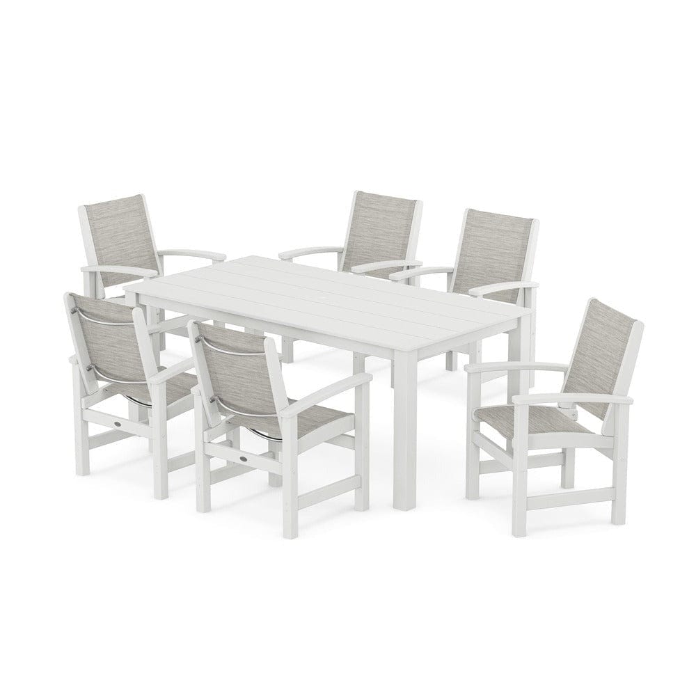 POLYWOOD® - Coastal 7-Piece Parsons Dining Set - PWS2275 Outdoor Furniture POLYWOOD®
