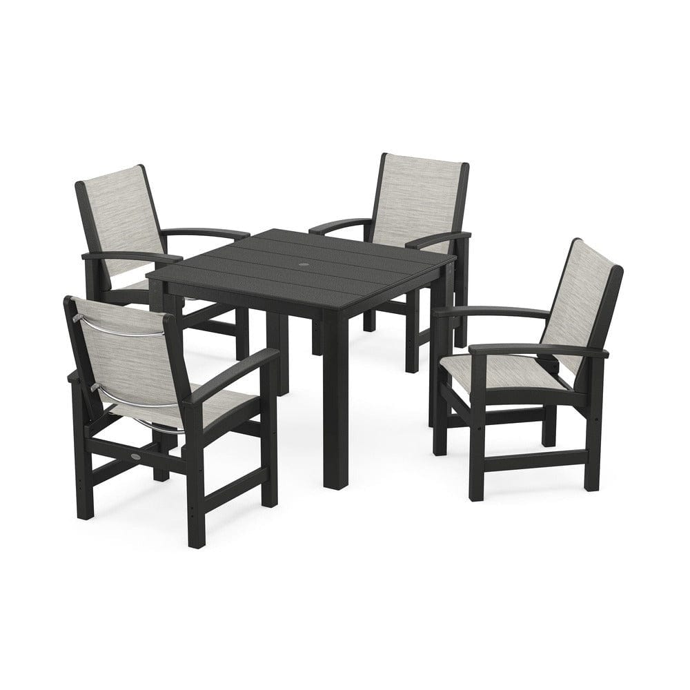 POLYWOOD® - Coastal 5-Piece Parsons Dining Set - PWS2278