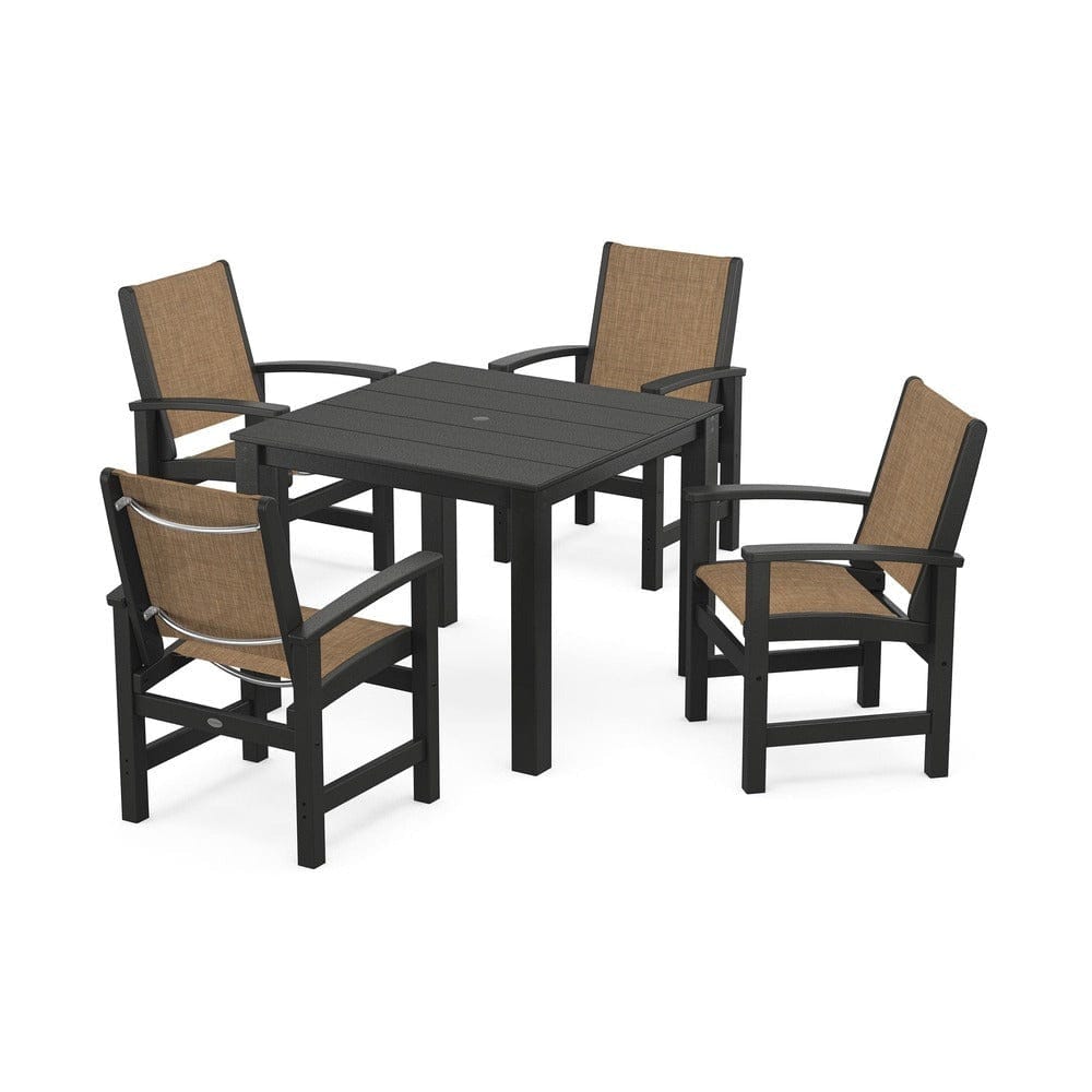 POLYWOOD® - Coastal 5-Piece Parsons Dining Set - PWS2278 Outdoor Furniture POLYWOOD®