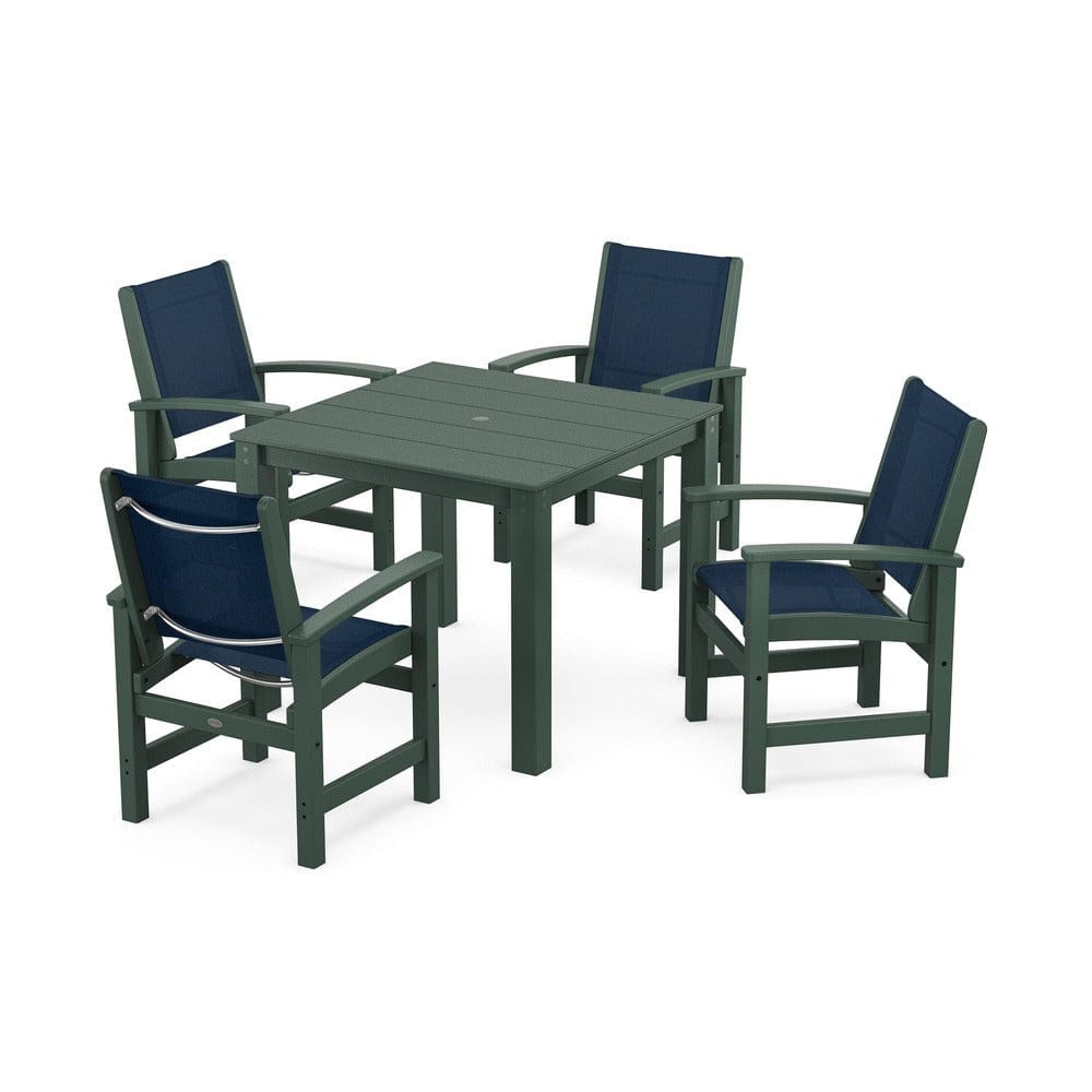 POLYWOOD® - Coastal 5-Piece Parsons Dining Set - PWS2278