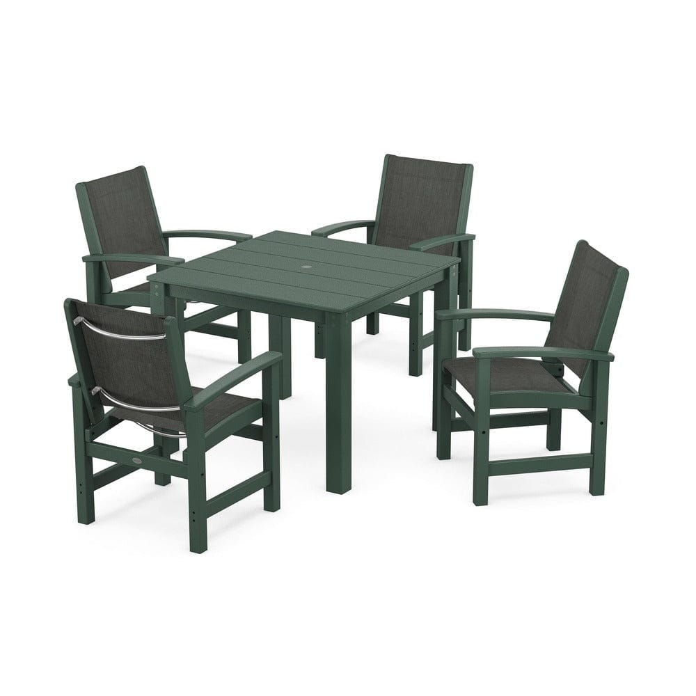 POLYWOOD® - Coastal 5-Piece Parsons Dining Set - PWS2278 Outdoor Furniture POLYWOOD®