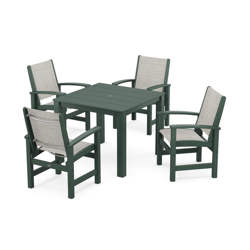 POLYWOOD® - Coastal 5-Piece Parsons Dining Set - PWS2278